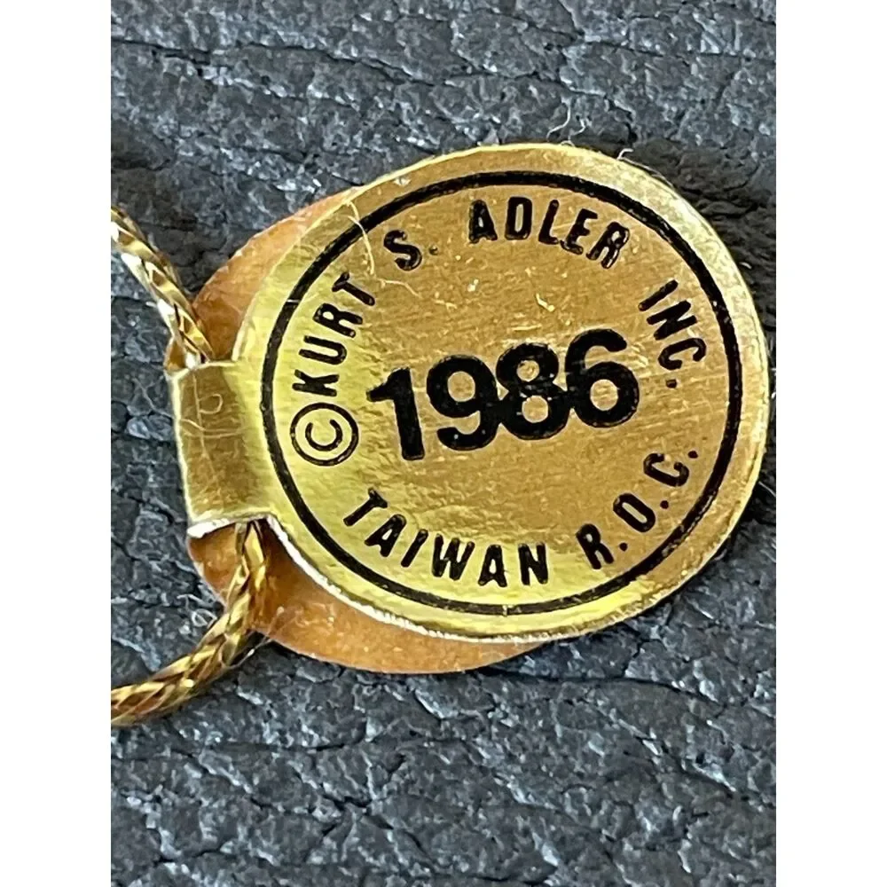 Vintage 1986 Kurt S Adler Straw Dutch Girl Christmas Ornament Folk Art
